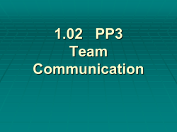 1.02 Understand effective communication