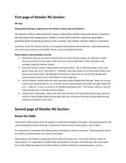 First page of Retailer RG Section