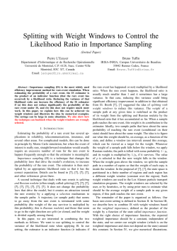 Splitting with Weight Windows to Control the Likelihood Ratio