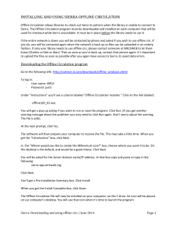 Offline-Circ-installation-and