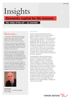 Insights - Economic capital for life insurers