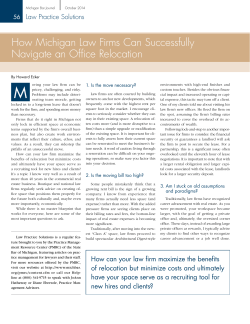 How Michigan Law Firms Can Successfully Navigate an Office