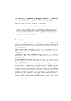 An extension of Willard`s Finite Basis Theorem