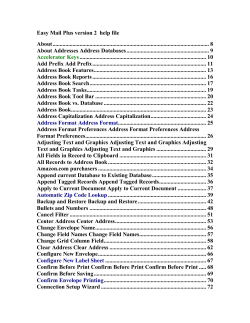 Easy Mail Plus version 2 help file