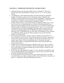 CHAPTER 11 - PROBLEMS FOR WRITING AND DISCUSSION