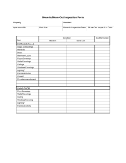 Appendix 5: Move-In/Out Inspection Form