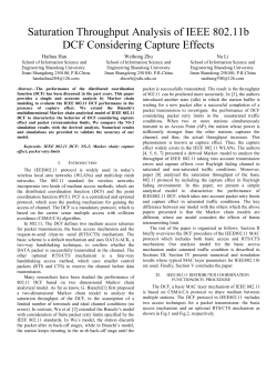 iii. analyy ical model and throughput analysis for dcf
