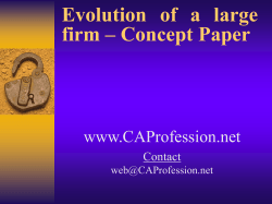 How to form a large firm?