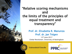 PowerPoint-presentatie - Public Procurement Research Centre