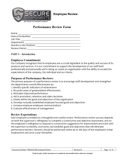 All feedback related to the performance review must be attached