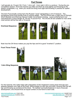 Pud Throws - Ironman Throws