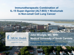 A Phase Ib/II Study Of Nivolumab In Combination With ALT