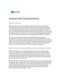 Mr. Toth is actively involved in research and development, gives