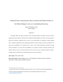 e-Rational Voters: Measuring the effects of Internet