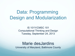 Color Perception and Applications Visualization &Ocirc;96 Course: From