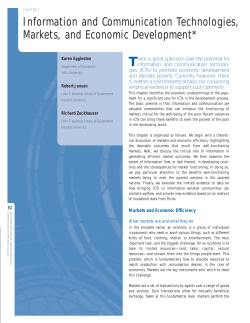 Information and Communication Technologies, Markets, and