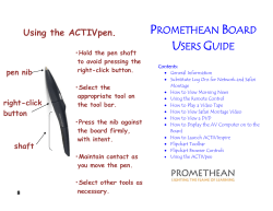 Promethean Board Classroom Guide(Newer Boards)