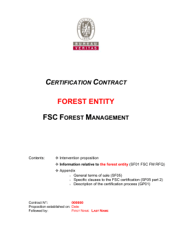 Demande de subvention - Bureau Veritas Estonia