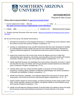 SW 310 - www7 - Northern Arizona University