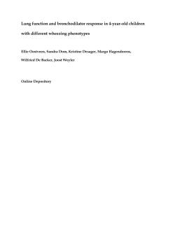 Lung function and bronchodilator response in 4-year