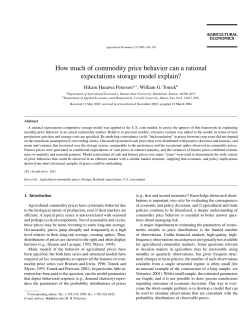 How much of commodity price behavior can a rational expectations