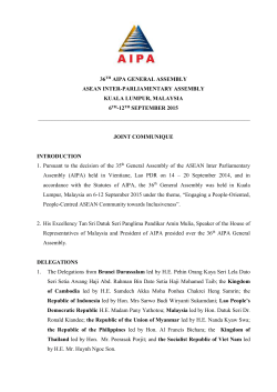 joint communique - ASEAN Inter