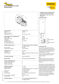 Set for PROFINET IO in IP20 TI-BL20-E-PN-2