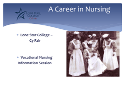 Cy Fair Vocational Nursing Information Session
