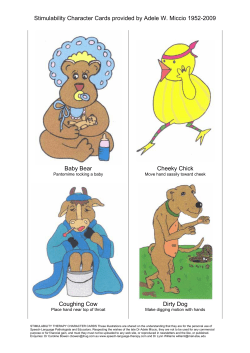 Character Cards - Caroline Bowen