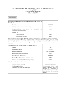 Dental Benefits - The Cooper Union