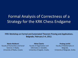 Formal Analysis of Correctness of a Strategy for the KRK