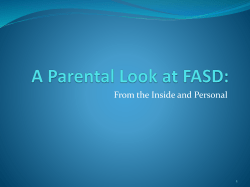 A Parental Look at FASD: