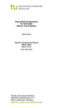 Faculty of Computer Science Algorithm Engineering (Ls11) 44221