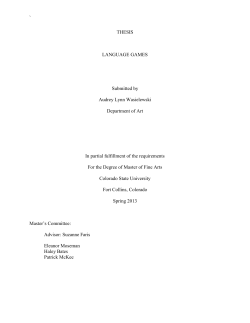 Language games - Colorado State University