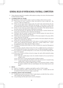 General Rules of Football