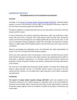 eurimages strategy - Council of Europe