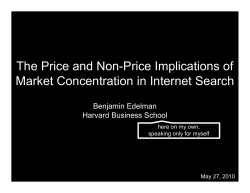 The Price and Non-Price Implications of Market