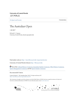 The Australian Open - ucf stars