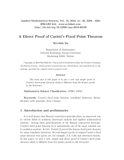 A Direct Proof of Caristi`s Fixed Point Theorem