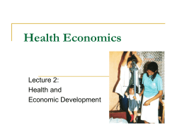 Health Economics - University of Colorado Boulder