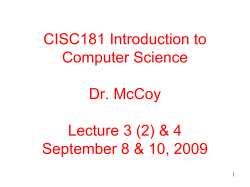 Chapter 1 &ndash; Introduction to Computers and C++