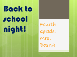 Back to school night - Murrieta Valley Unified School District