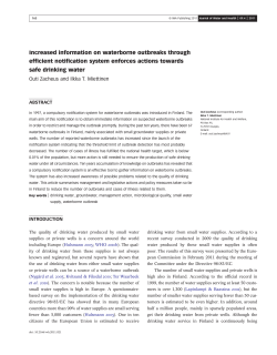Increased information on waterborne outbreaks through efficient