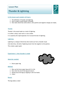 Lightning and Thunder