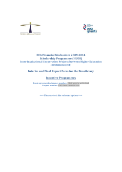 EEA Financial Mechanism 2009-2014