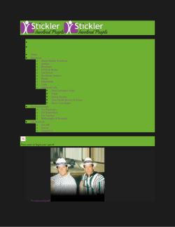 Stickler Involved People