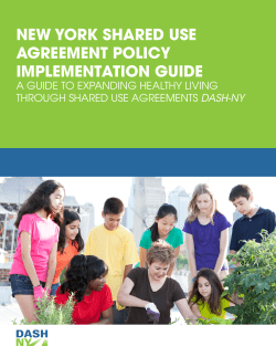 new york shared use agreement policy implementation - DASH-NY