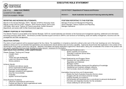 executive role statement