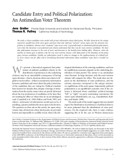 Candidate Entry and Political Polarization: An Antimedian Voter