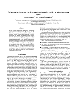 Early-creative behavior: the First Manifestations of Creativity in a